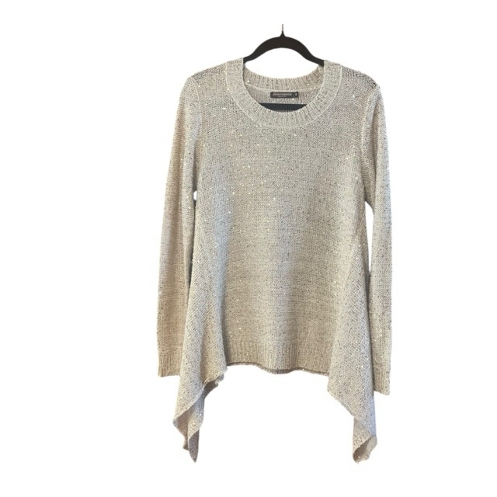 John Fashion Sparkly Sequin Wool‎ Blend Knit Sweater